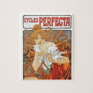 Vintage Art Nouveau Girl Jigsaw Puzzle