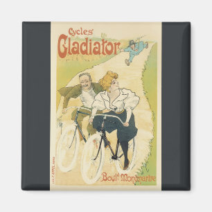 Vintage Art Nouveau, Gladiator Cycles Bicycles Magnet