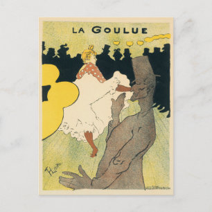Vintage Art Nouveau, La Goulue by Toulouse Lautrec Postcard