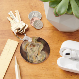 Vintage Art Nouveau, La Loie Fuller Modern Dancer Key Ring