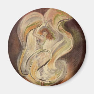 Vintage Art Nouveau, La Loie Fuller Modern Dancer Magnet