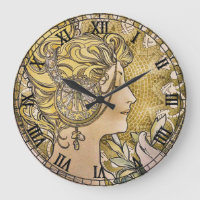 Vintage Art Nouveau "La Plume" by Alphonse Mucha