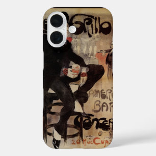 Vintage Art Nouveau Le Grillon, Man Drinking Beer iPhone 16 Case