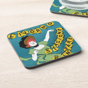 Vintage Art Nouveau, Livorno Senorita Dancing Coaster