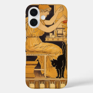 Vintage Art Nouveau, Love Conquers All Scientist iPhone 16 Case