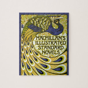 Vintage Art Nouveau, Macmillan's Peacock Feather Jigsaw Puzzle