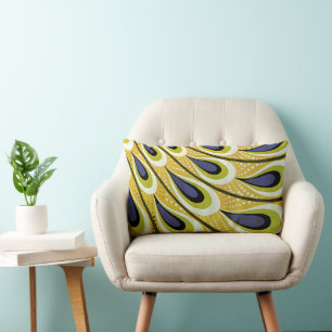 Vintage Art Nouveau, Macmillan's Peacock Feather Lumbar Cushion