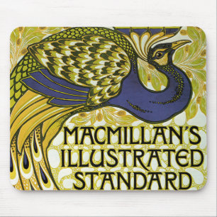 Vintage Art Nouveau, Macmillan's Peacock Feather Mouse Pad