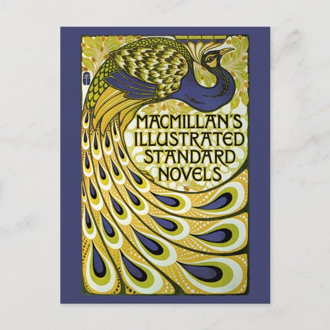 Vintage Art Nouveau, Macmillan's Peacock Feather Postcard (Front)