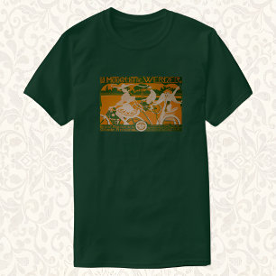 Vintage Art Nouveau Motorcycle Werner Cycling T-Shirt