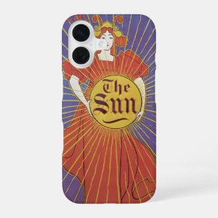 Vintage Art Nouveau, New York Sun Newspaper iPhone 16 Case