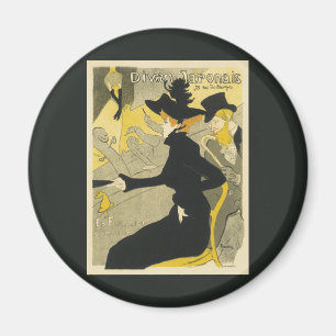 Vintage Art Nouveau Nightclub Cafe, Divan Japonais Magnet