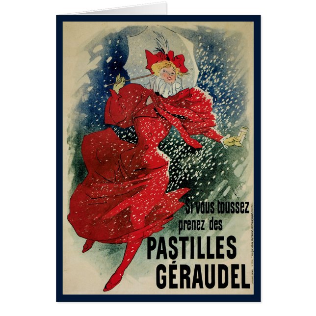 Vintage Art Nouveau Pastilles Geraudel Cough Drops (Front)