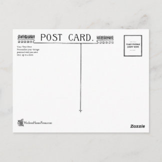 Vintage Art Nouveau Postcard Back