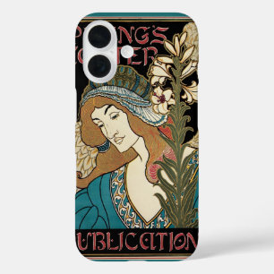 Vintage Art Nouveau, Prangs Easter Publications iPhone 16 Case