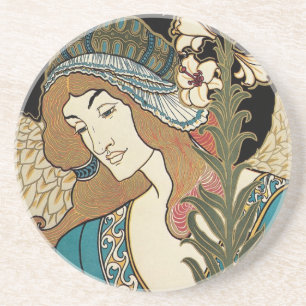 Vintage Art Nouveau, Prangs Easter Publications Coaster