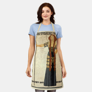 Vintage Art Nouveau Richard Strauss-Woche, Munich Apron