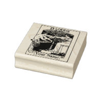 Vintage Art Nouveau Satyr Ex Libris Template