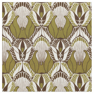 Vintage Art Nouveau Sigalion Pattern by K. Moser Fabric