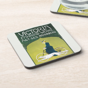 Vintage Art Nouveau, Victoria Fahrrad Werke, Rehm Coaster