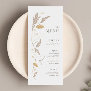 Vintage Art Nouveau Wedding Menu
