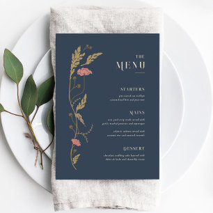 Vintage Art Nouveau Wedding Menu