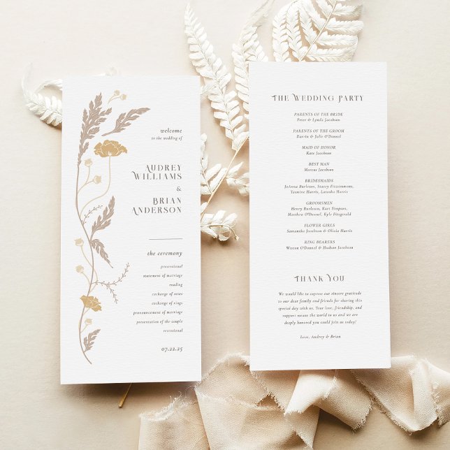 Vintage Art Nouveau Wedding Program (Creator Uploaded)