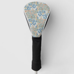 Vintage Art Nouveau Wild Geranium Floral Pattern Golf Head Cover
