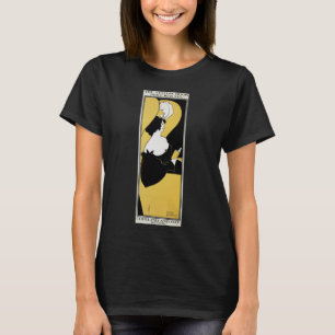 Vintage Art Nouveau, Woman Reading a Yellow Book T-Shirt