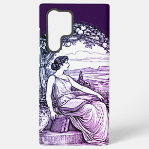 Vintage Art Nouveau Woman Reading Under Tree Samsung Galaxy Case