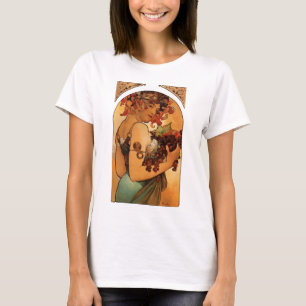 Vintage Art Nouveau Woman With Fruit T-Shirt
