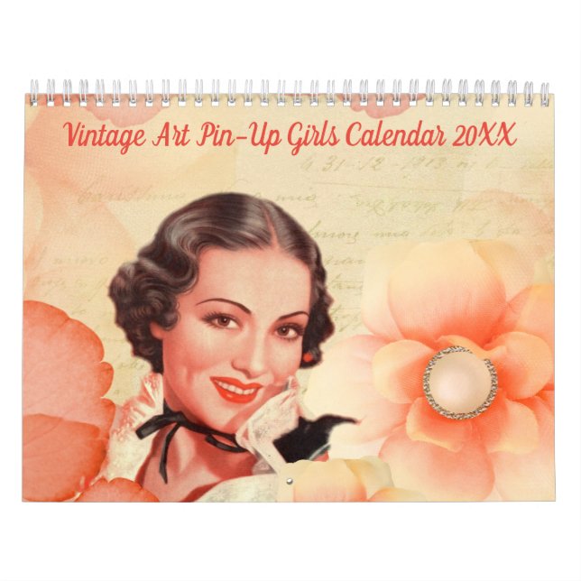 Vintage Art Pin-Up Girls Calendar 20XX (Cover)