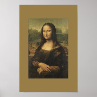 Vintage Art Poster Monalisa
