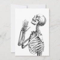 Vintage Art Skull Skeleton Illustration, Skull