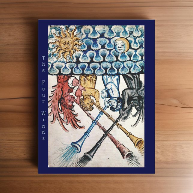 Vintage Art The Four Winds Direction | Postcard (Creator Uploaded)