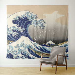 Vintage Art The Great Wave Off Kanagawa Tapestry