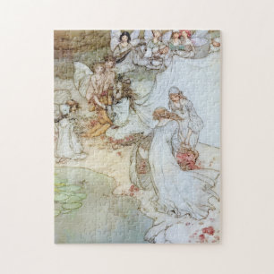 Vintage Arthur Rackham Fairy Art Jigsaw Puzzle