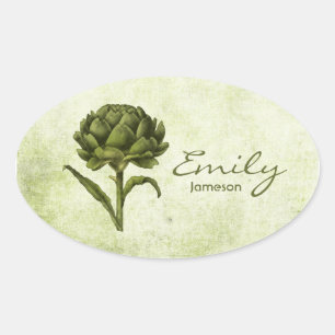Vintage Artichoke Sticker