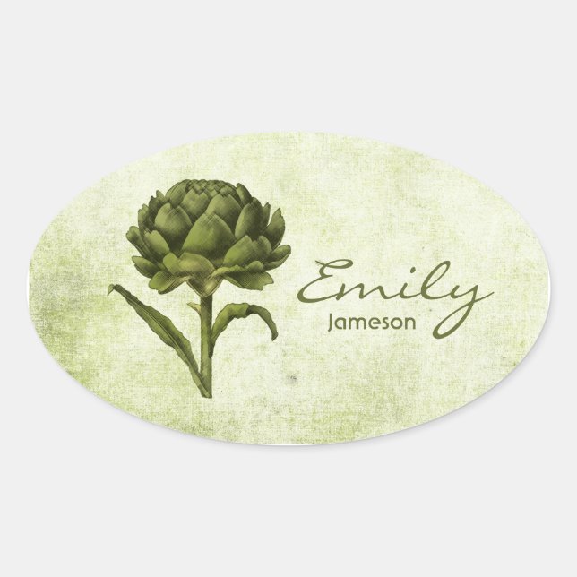 Vintage Artichoke Sticker (Front)