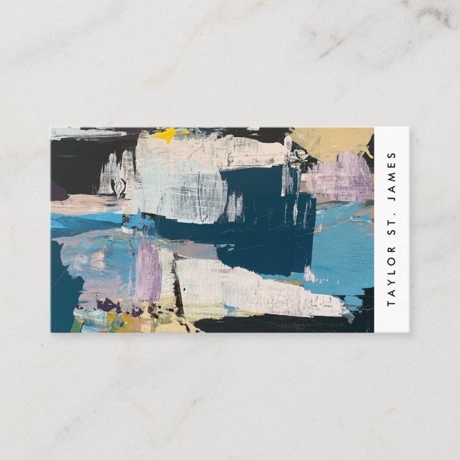 Vintage Artist Painting Business Card (Front)