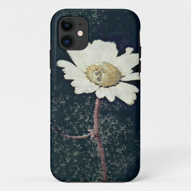 Vintage Artistic White Daisy Art iPhone 5 Case (Back)