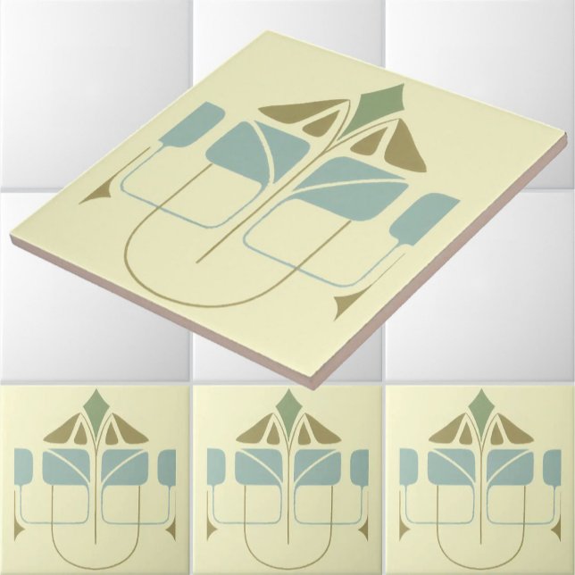 Vintage Arts And Crafts Ceramic Tile (Creator Uploaded)