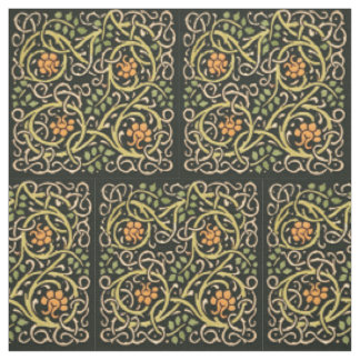 Vintage Arts and Crafts Floral Pattern Roycroft Fabric