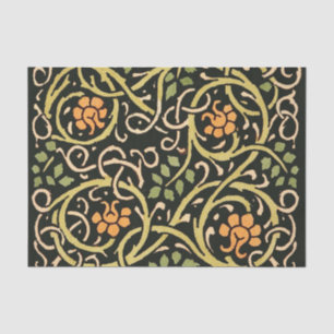 Vintage Arts and Crafts Floral Pattern Roycroft Tissue Paper