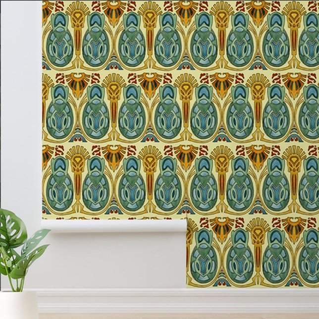 Vintage Arts And Crafts Style 1907 Pattern Wallpaper (Creator Uploaded)
