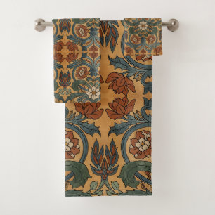Vintage Arts & Crafts Craftsman, Mission Style Bath Towel Set