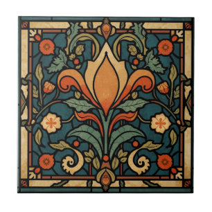 Vintage Arts & Crafts Craftsman, Mission Style Ceramic Tile
