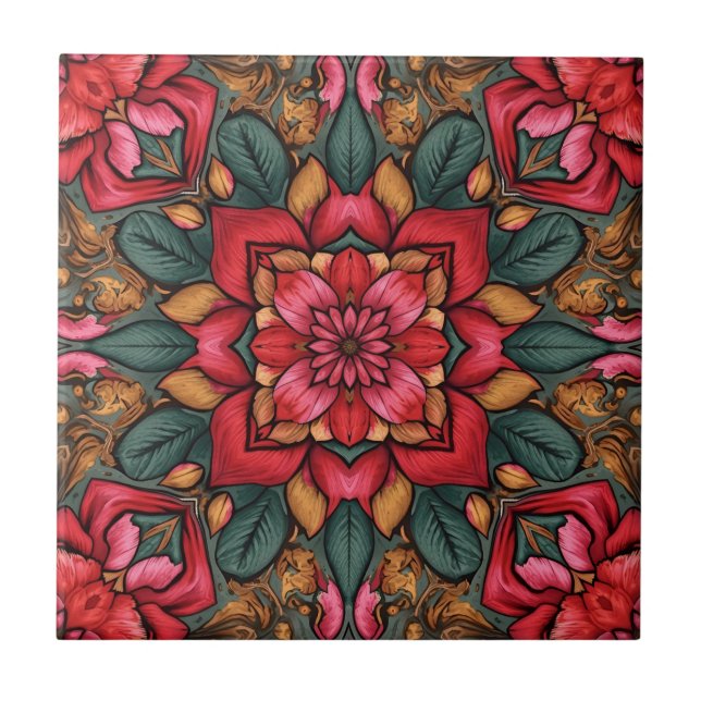 Vintage Arts & Crafts Craftsman, Mission Style  Ceramic Tile (Front)