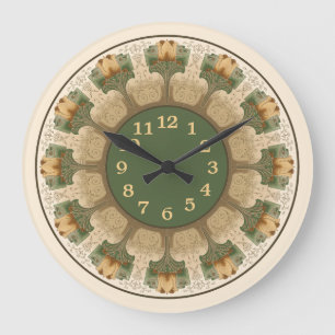 Vintage Arts & Crafts or Mission Style Large Clock