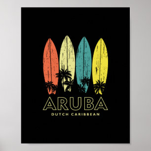 Vintage Aru Surfboards Mens Womens Girls Boys Souv Poster
